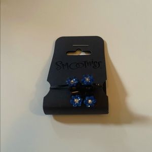 🆕 Smoothies Gem Floral Mini Hair Clips -Set of 2